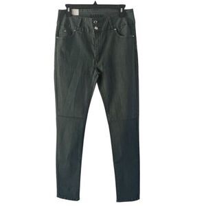 Danesi Women's Forest Green Skinny Jeans Stretch Denim Pants Size‎ 17